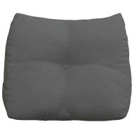 Възглавница за гръб Тъмен сив 60 x 24 x 50 см текстил
