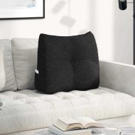 Възглавница за гръб Черно 60 x 24 x 50 см текстил