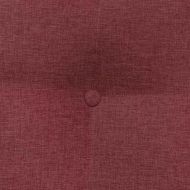 Възглавница за гръб Виненочервен 60 x 24 x 50 см текстил