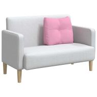 Възглавница за гръб Розово 60 x 24 x 50 см текстил