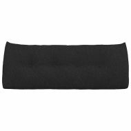 Възглавница за гръб Черно 120 x 24 x 50 см текстил