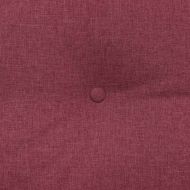 Възглавница за гръб Виненочервен 120 x 24 x 50 см текстил