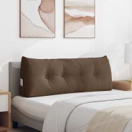 Възглавница за гръб Кафяво 120 x 24 x 50 см текстил