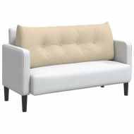 Възглавница за гръб Крем 120 x 24 x 50 см текстил