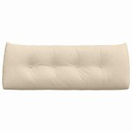 Възглавница за гръб Крем 120 x 24 x 50 см текстил