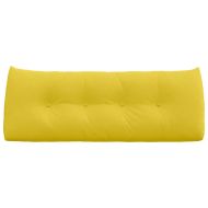 Възглавница за гръб Светло жълто 120 x 24 x 50 см текстил