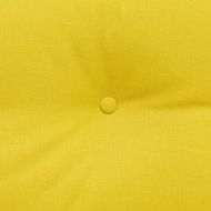 Възглавница за гръб Светло жълто 120 x 24 x 50 см текстил