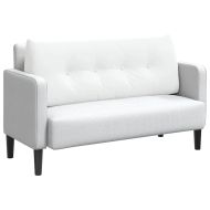 Възглавница за гръб Бяло 120 x 24 x 50 см текстил