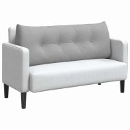 Възглавница за гръб Облачно сиво 120 x 24 x 50 см текстил