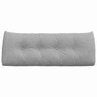 Възглавница за гръб Облачно сиво 120 x 24 x 50 см текстил