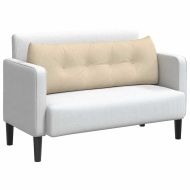 Възглавница за гръб Крем 140 x 24 x 50 см текстил