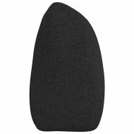 Възглавница за гръб Черно 180 x 24 x 50 см текстил