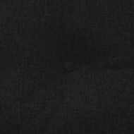 Възглавница за гръб Черно 180 x 24 x 50 см текстил