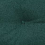 Възглавница за гръб Тъмен зелен 180 x 24 x 50 см текстил