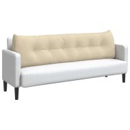 Възглавница за гръб Крем 180 x 24 x 50 см текстил
