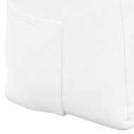 Възглавница за гръб Бяло 180 x 24 x 50 см текстил