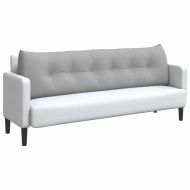 Възглавница за гръб Облачно сиво 180 x 24 x 50 см текстил