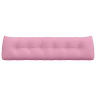 Възглавница за гръб Розово 180 x 24 x 50 см текстил