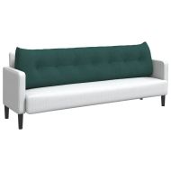 Възглавница за гръб Тъмен зелен 200 x 24 x 50 см текстил