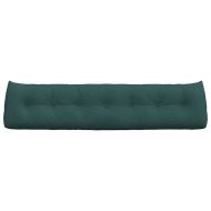 Възглавница за гръб Тъмен зелен 200 x 24 x 50 см текстил