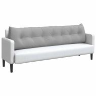 Възглавница за гръб Облачно сиво 200 x 24 x 50 см текстил