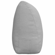 Възглавница за гръб Облачно сиво 200 x 24 x 50 см текстил