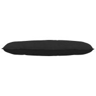 Възглавница за гръб Черно 120 x 50 cm Микрофибърна тъкан