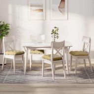 Възглавници за седалки 4 pcs Сивозелен 45 x 45 cm