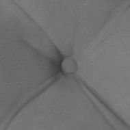 Възглавници за седалки 4 pcs Тъмен сив 40 x 40 x 6 cm