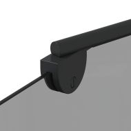 Душова обшивка Черно 120 x 68 x 130 см ESG стъкло и алуминий