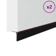 Самозалепващи се четки за уплътняване на врати 2 pcs Кафяво
