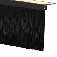 Самозалепващи се четки за уплътняване на врати 12 pcs Черно