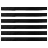 Самозалепващи се четки за уплътняване на врати 12 pcs Черно