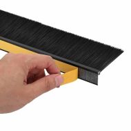 Самозалепващи се четки за уплътняване на врати 12 pcs Черно