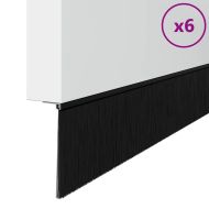 Самозалепващи се четки за уплътняване на врати 12 pcs Черно