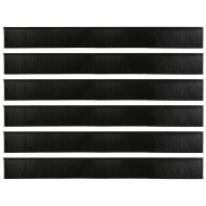 Самозалепващи се четки за уплътняване на врати 12 pcs Черно