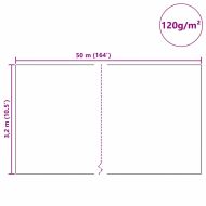 Флийс за защита на растения от замръзване Бяло 50 x 3,2 м