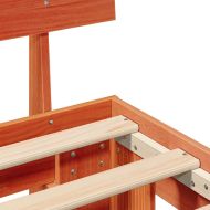 Рамка за легло с таблото Кафяво с восъчно покритие 75 x 190 cm