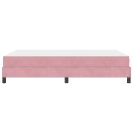 Легло с пружинирана основа с матрак Розово 140 x 200 cm текстил