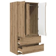 Шкаф за баня с чекмедже Дъб 79,5 x 49 x 156 см Инженерно дърво