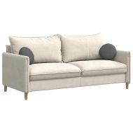 Възглавници за седалки 2 pcs Тъмен сив Ø30 x 13 см текстил