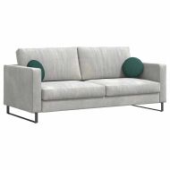 Възглавници за седалки 2 pcs Тъмен зелен Ø30 x 13 см текстил