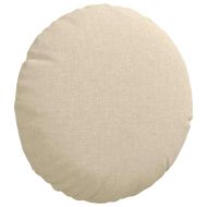 Възглавници за седалки 2 pcs Крем Ø30 x 13 см текстил