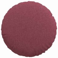 Възглавници за седалки 2 pcs Виненочервен Ø40 x 13 см текстил