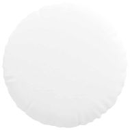 Възглавници за седалки 2 pcs Бяло Ø40 x 13 см текстил