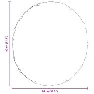 Възглавници за седалки 2 pcs Таупе Ø80 x 29 см текстил