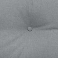 Възглавница за гръб Светлосиво 120 x 24 x 50 см текстил