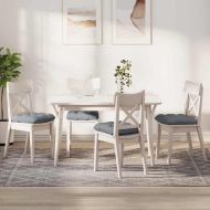 Възглавници за седалки 4 pcs Светлосиво 40 x 40 x 12 см текстил