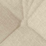 Възглавници за седалки 4 pcs Крем 40 x 40 x 12 см текстил