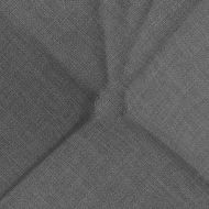 Възглавници за седалки 4 pcs Тъмен сив 45 x 45 x 12 см текстил